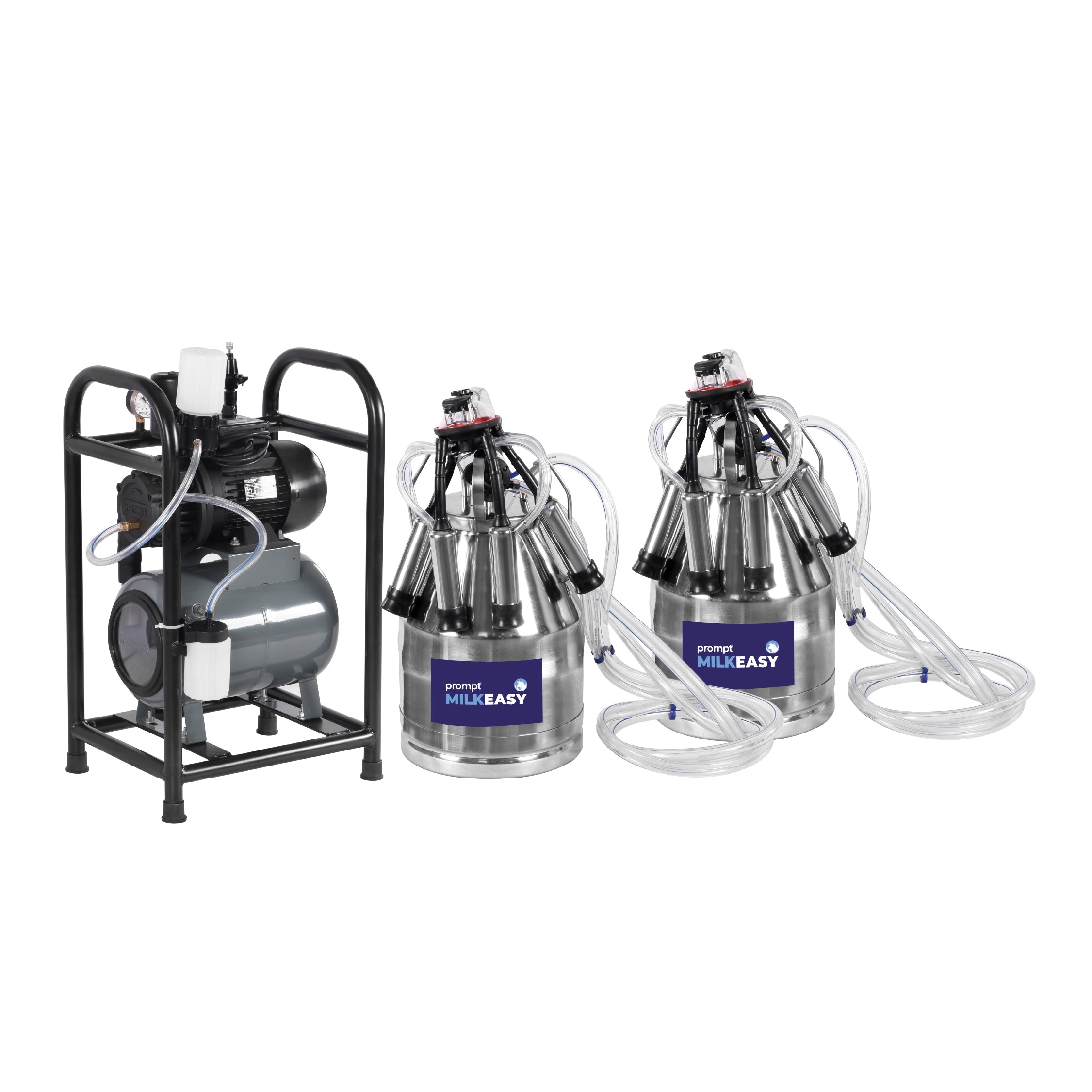 मिल्कईज़ी डबल बकेट डबल क्लस्टर मिल्किंग मशीन - फिक्स टाइप (1 HP)