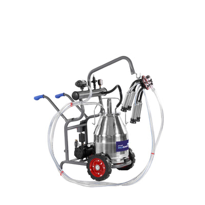 मिल्कईज़ी सिंगल बकेट सिंगल क्लस्टर मिल्किंग मशीन -Trolley(1 HP)