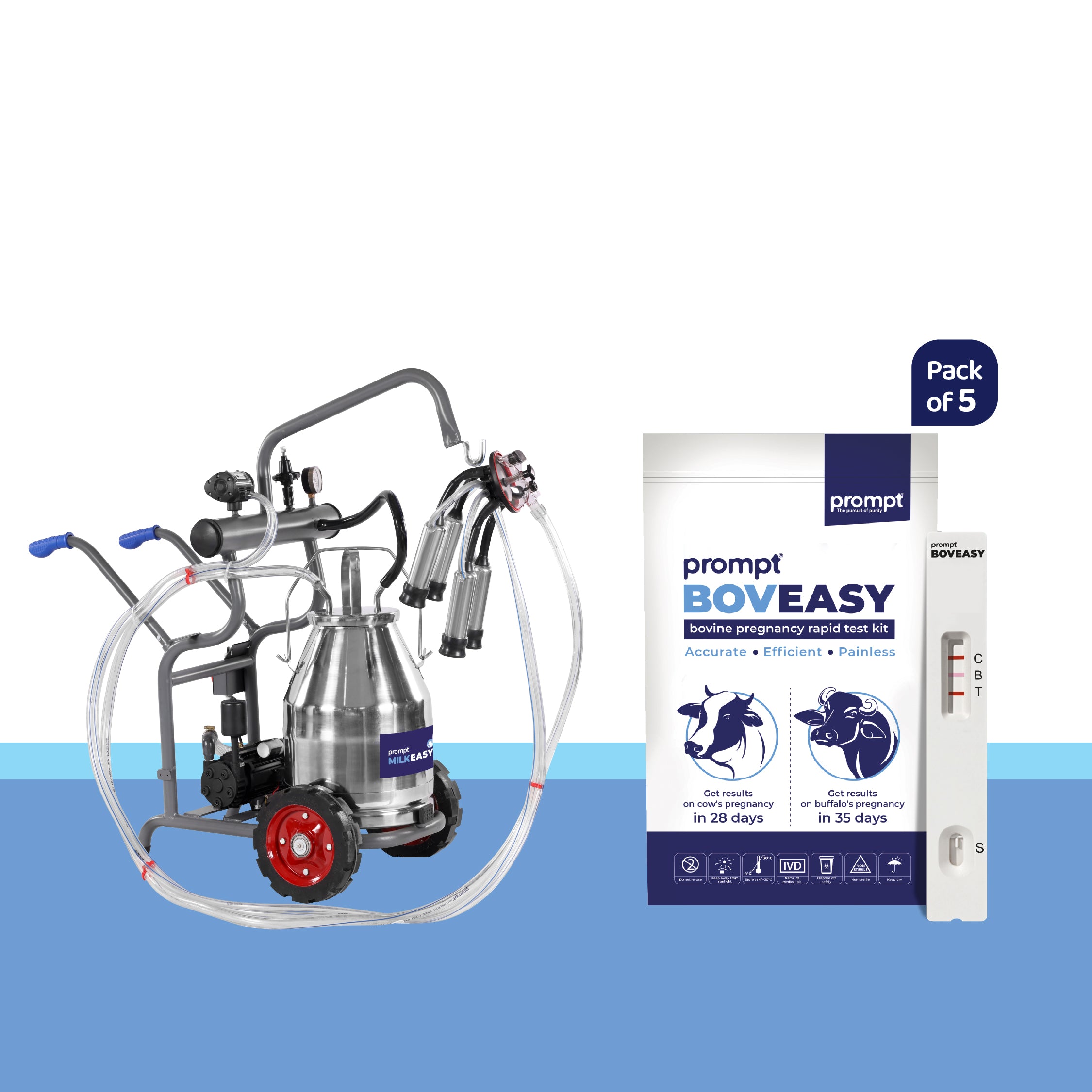 Single Bucket Single Cluster Eco 0.5 HP + Boveasy (Pack of 5)