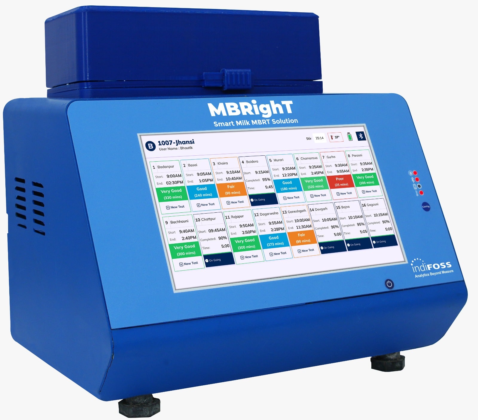 MBRight – स्मार्ट ऑटोमेटेड MBRT मिल्क टेस्टिंग मशीन