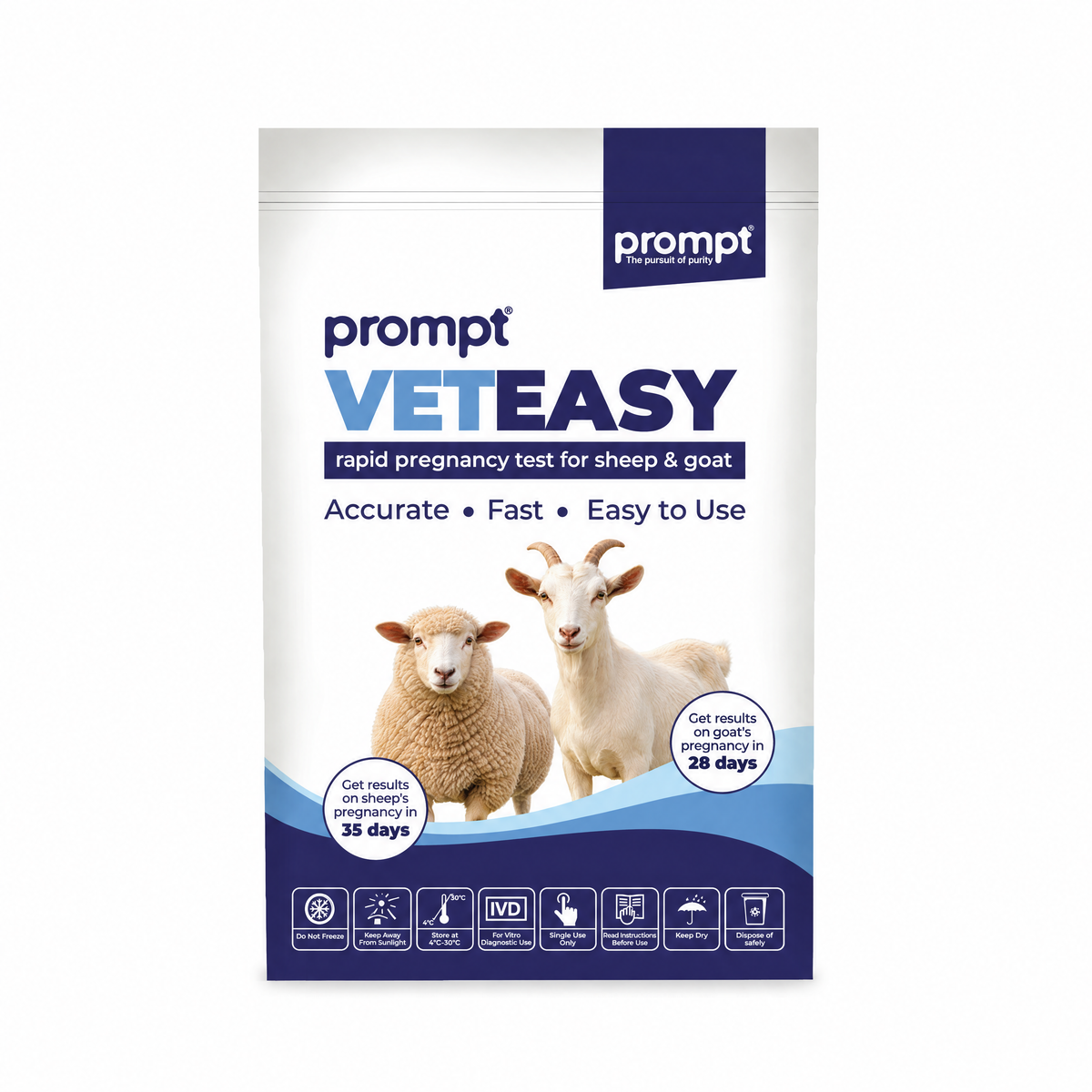Prompt Veteasy (Sheep & Goat Pregnancy Rapid Test Kit)