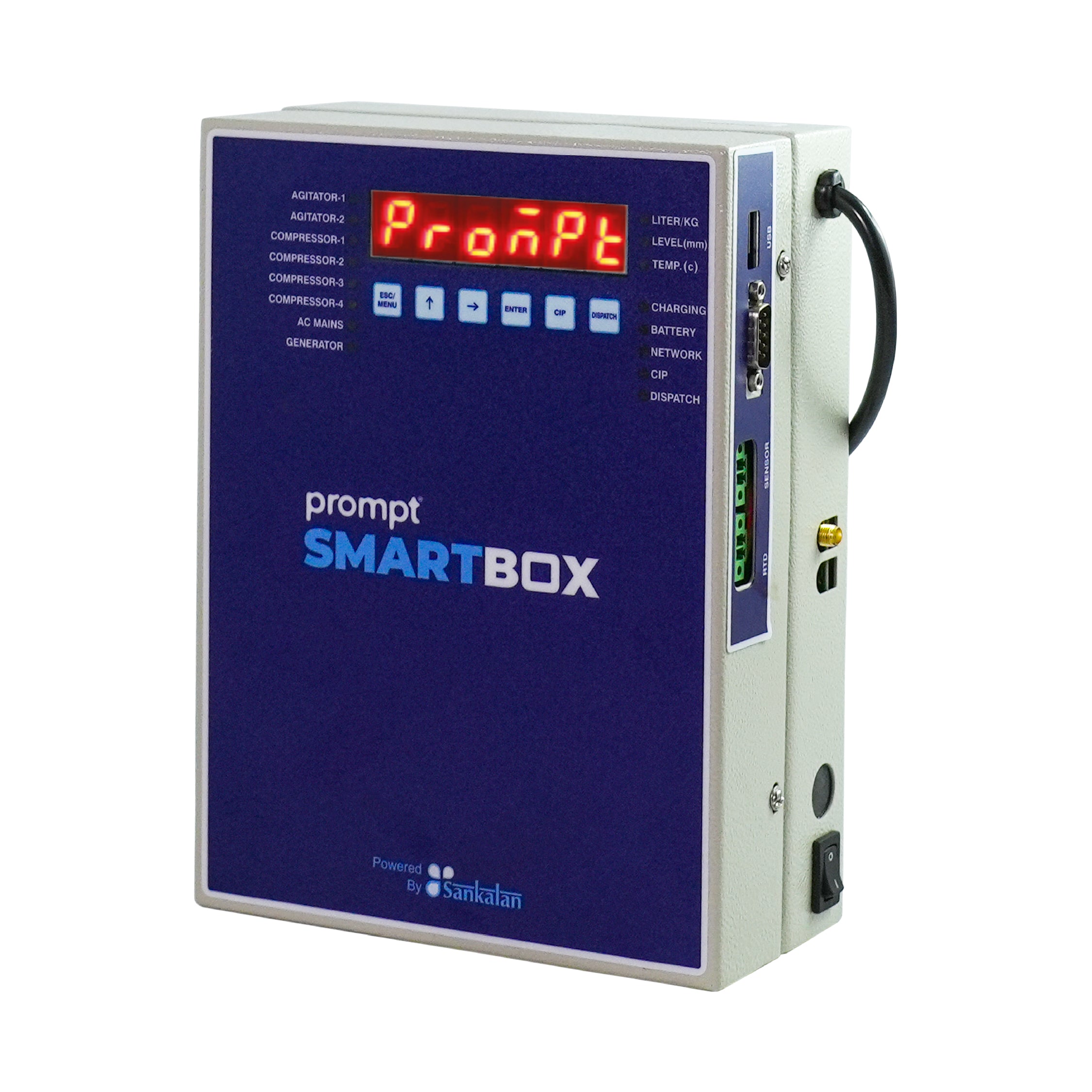 Prompt Smartbox BMC Monitoring System: A smart solution for real-time milk monitoring and maintaining purity.