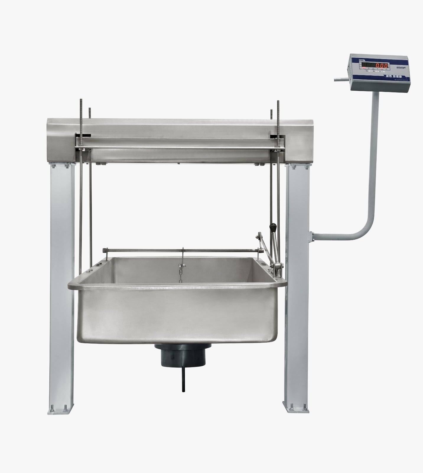 Prompt Dairy Mart Bowl Scale 500KG प्रॉम्प्ट वॉटरप्रूफ डिजिटल मिल्क वेट मशीन - LED डिस्प्ले और पीसी कनेक्टिविटी के साथ