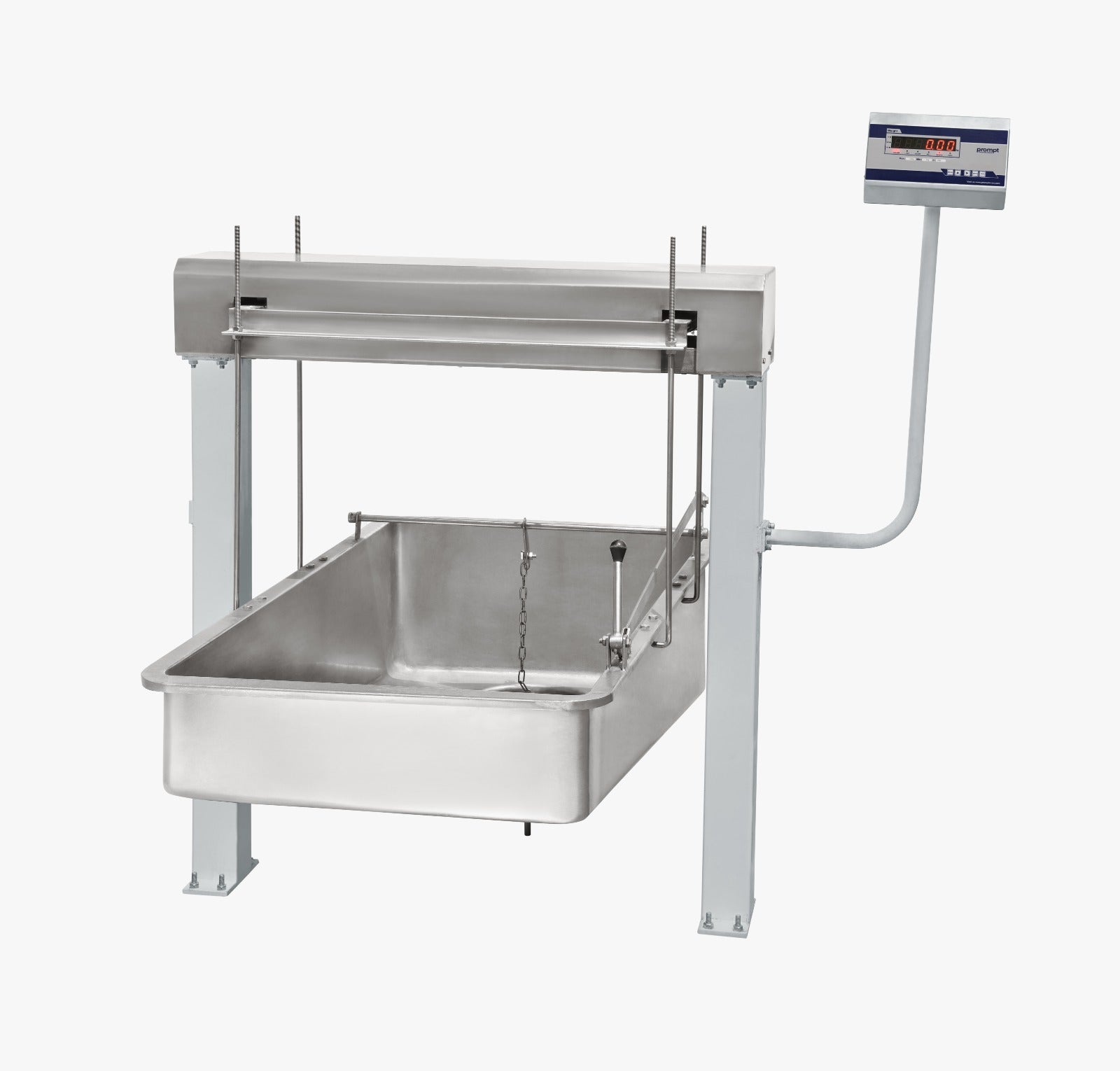Prompt Dairy Mart Bowl Scale 500KG प्रॉम्प्ट वॉटरप्रूफ डिजिटल मिल्क वेट मशीन - LED डिस्प्ले और पीसी कनेक्टिविटी के साथ